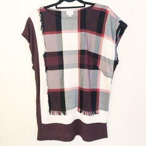 anthropologie | plaid top